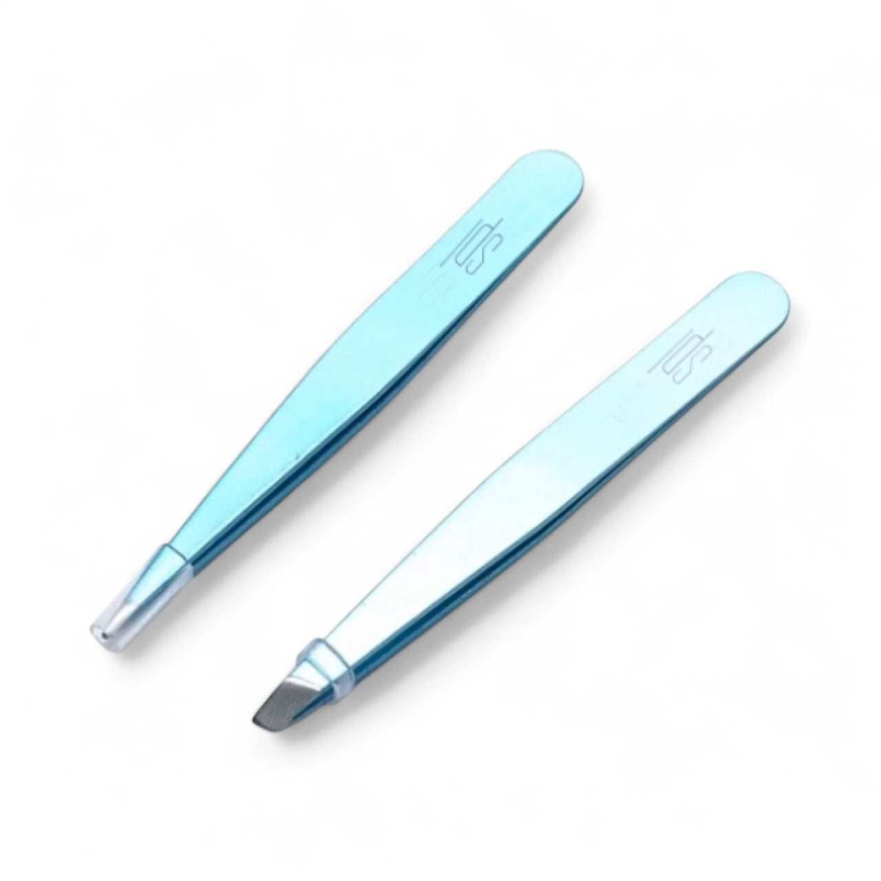 2-Pack Professional Precision Tweezers By SPL– High-Quality Short Tip for Eyebrows, Lashes & Crafting